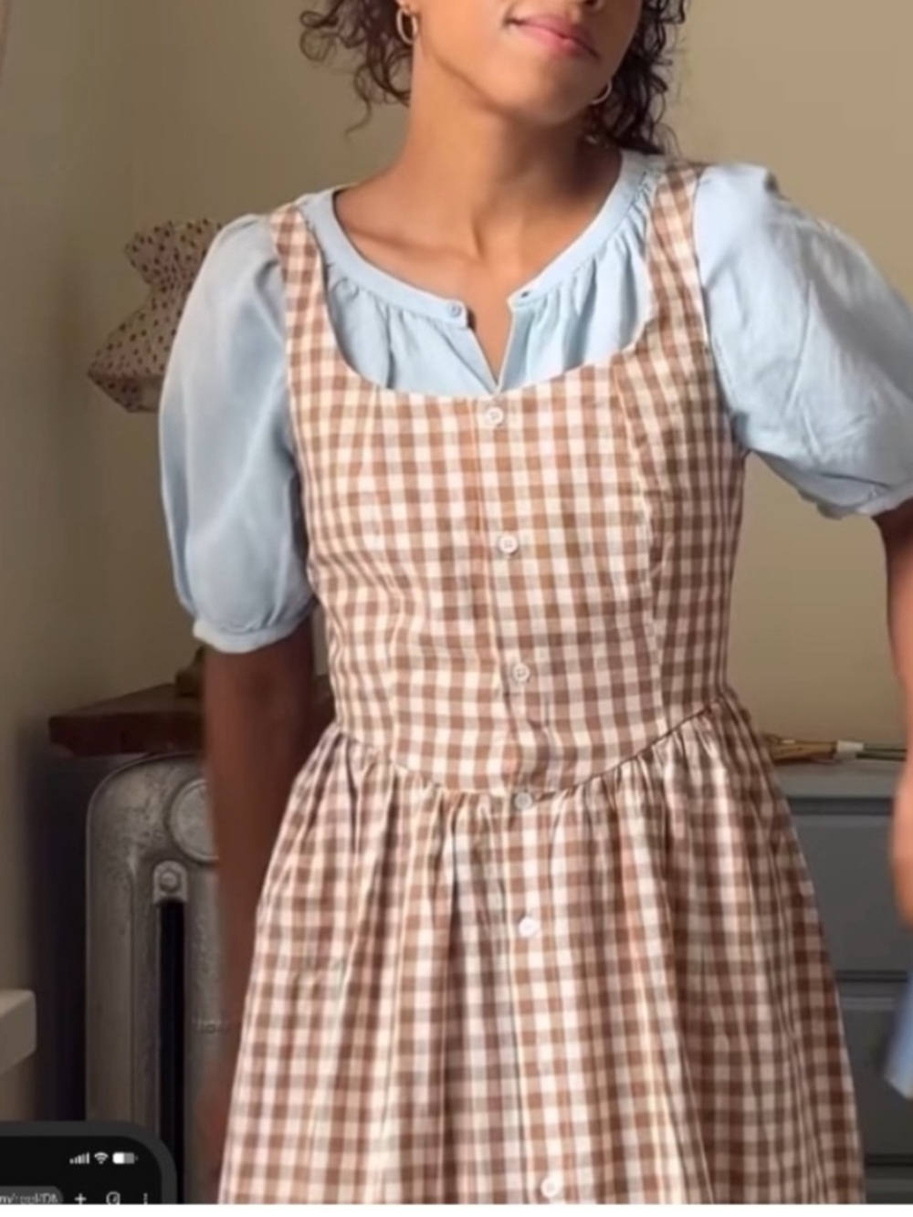 Neuflora Lottie gingham dress